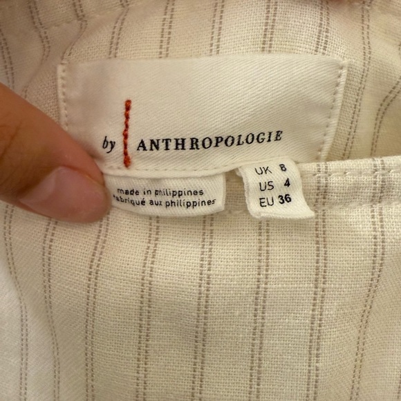 Anthropologie Palm Beach Belted Culotte pants linen cotton blend size 4 boho - Picture 10 of 13